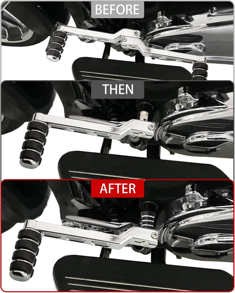 HAZAWA Heel Shifter Eliminator Spacer Shift Shaft Lever Delete Cover Compatible with Harley CVO Road King Electra Street Tri Tour Glide Freewheeler (Eliminator-Craving Black) - Image 4